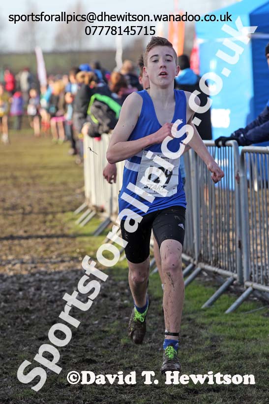 Boys under-15s Northern Cross Country  Championships, Pontefract. Photo: David T. Hewitson/Sports for All Pics